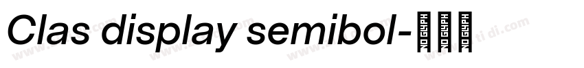 Clas display semibol字体转换
